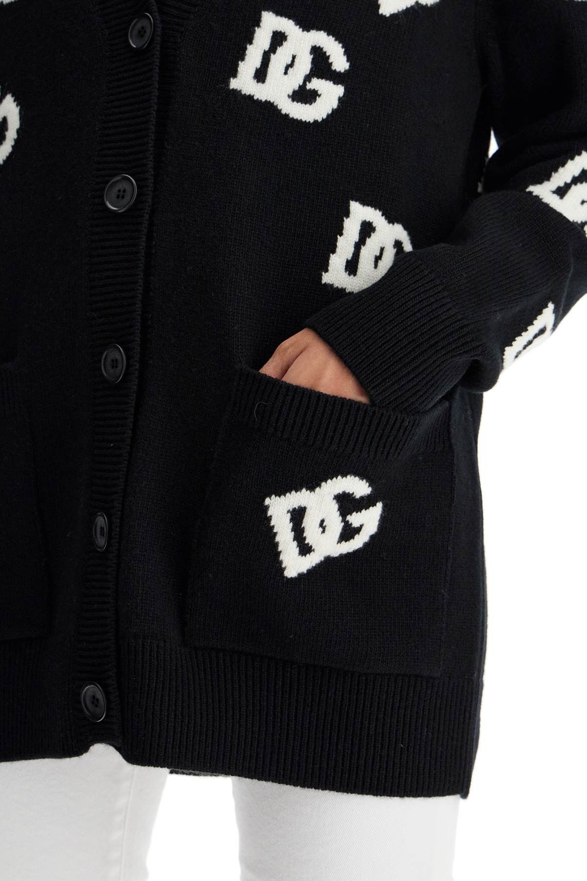 Dolce & Gabbana DOLCE & GABBANA Woolen Dg Cardigan Size XS / US 0-2 / IT 36-38 - 4 Thumbnail