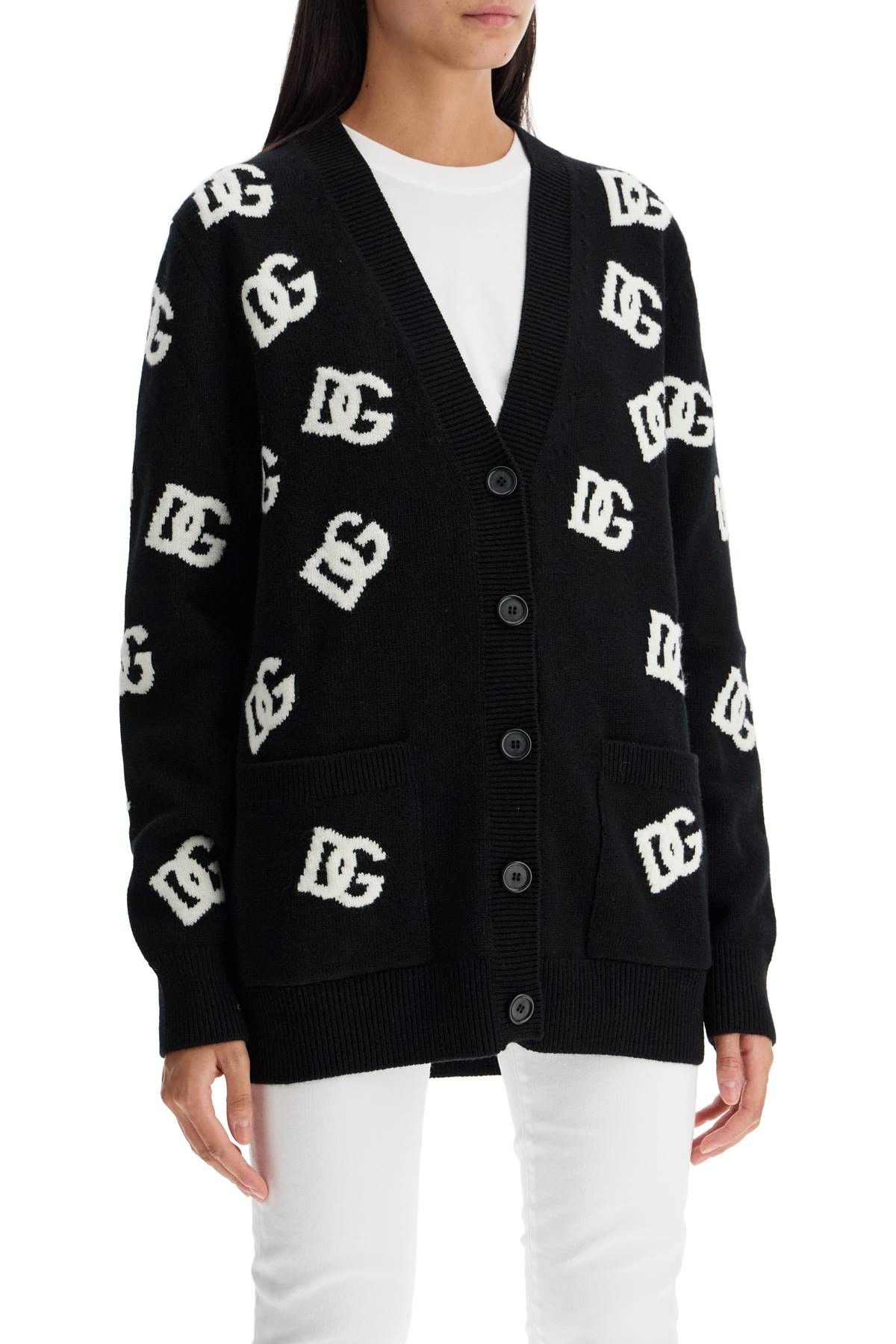 Dolce & Gabbana DOLCE & GABBANA Woolen Dg Cardigan Size XS / US 0-2 / IT 36-38 - 2 Thumbnail