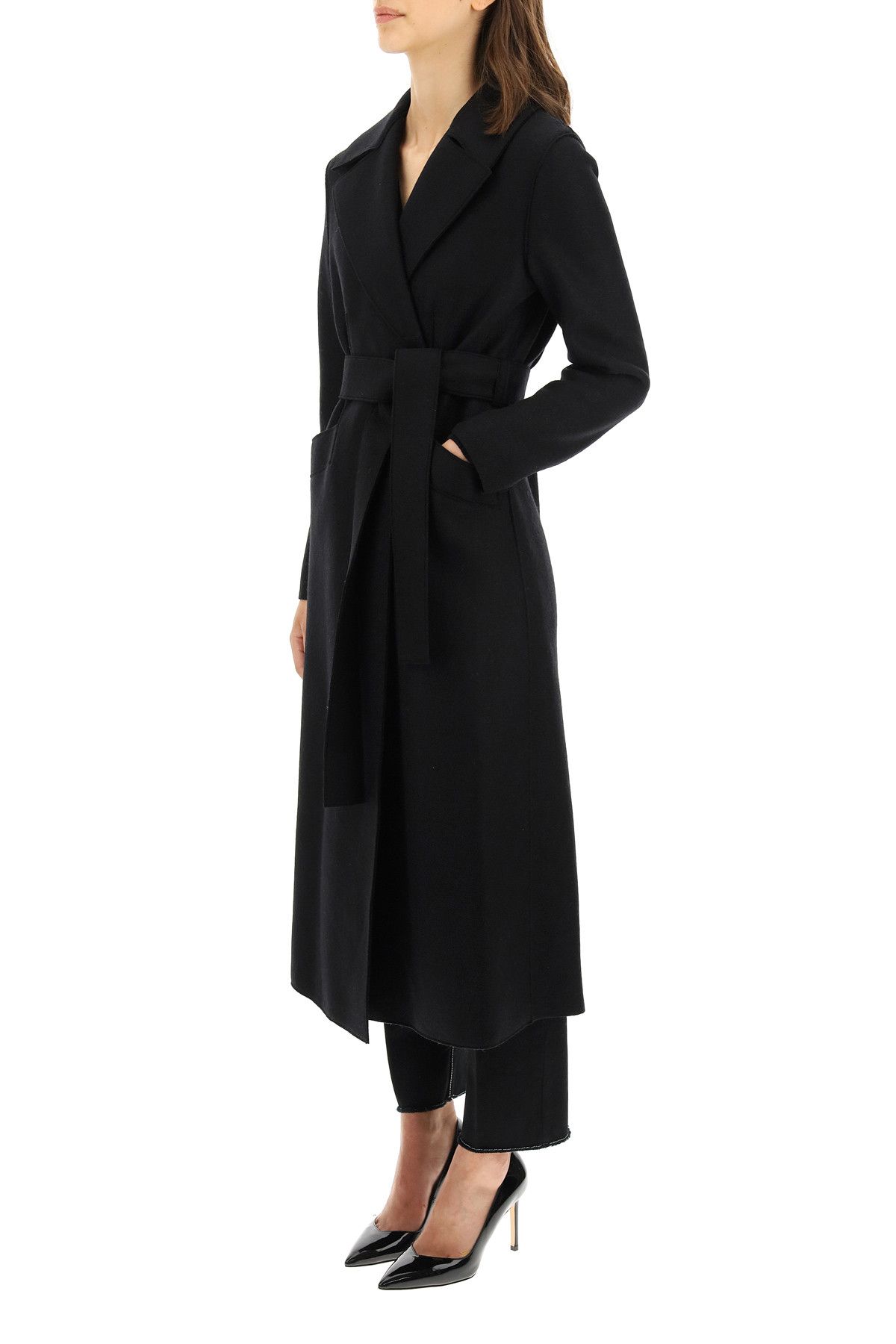 Harris Wharf London HARRIS WHARF LONDON Long Coat In Pressed Wool Size XS / US 0-2 / IT 36-38 - 4 Thumbnail