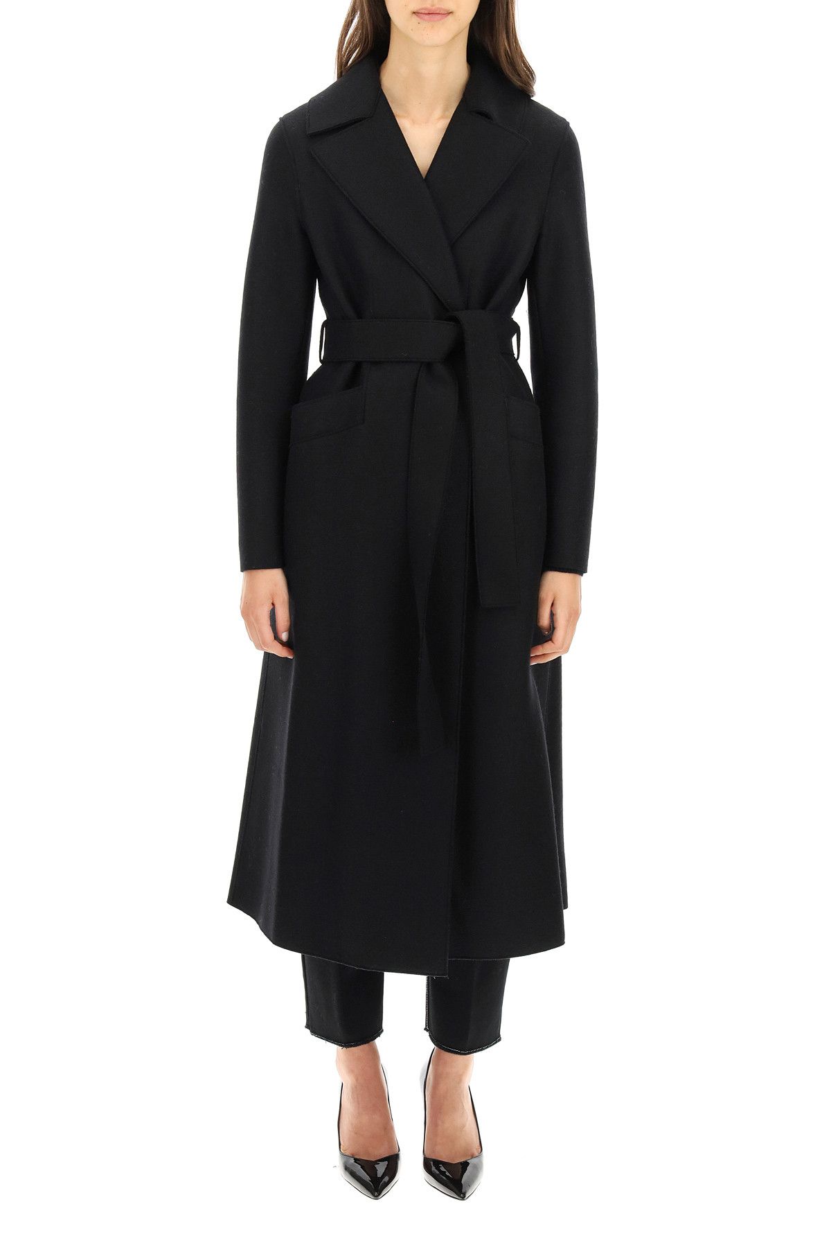 Harris Wharf London HARRIS WHARF LONDON Long Coat In Pressed Wool Size XS / US 0-2 / IT 36-38 - 2 Thumbnail