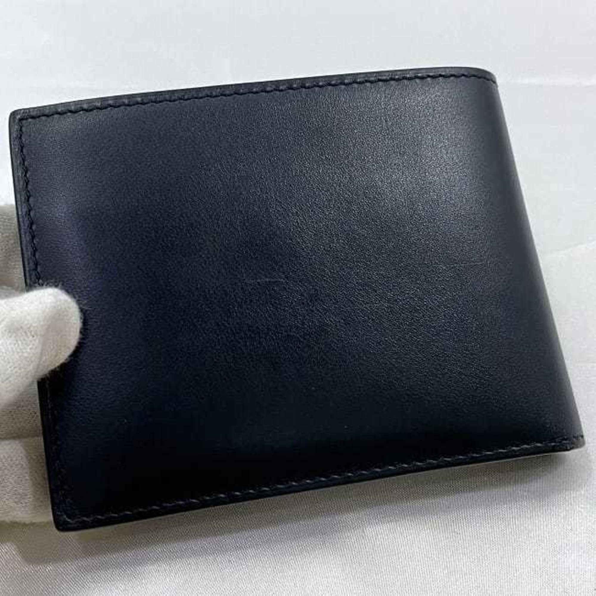 Alfred Dunhill Dunhill Bi-fold Wallet Navy 18F2320DK059R Leather ALFRED DUNHILL Folding Compact Men's Blue Size ONE SIZE - 7 Thumbnail