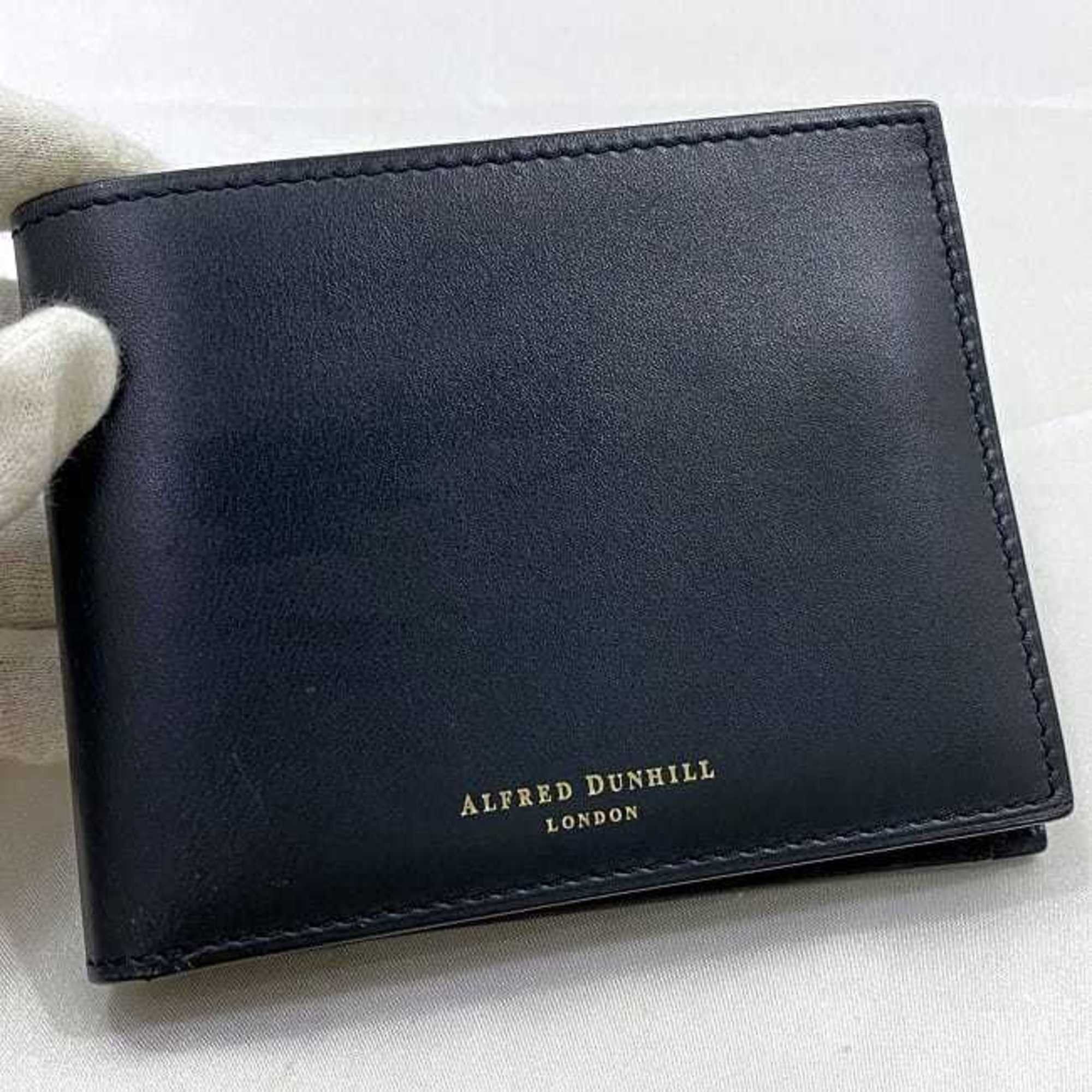 Alfred Dunhill Dunhill Bi-fold Wallet Navy 18F2320DK059R Leather ALFRED DUNHILL Folding Compact Men's Blue Size ONE SIZE - 6 Thumbnail