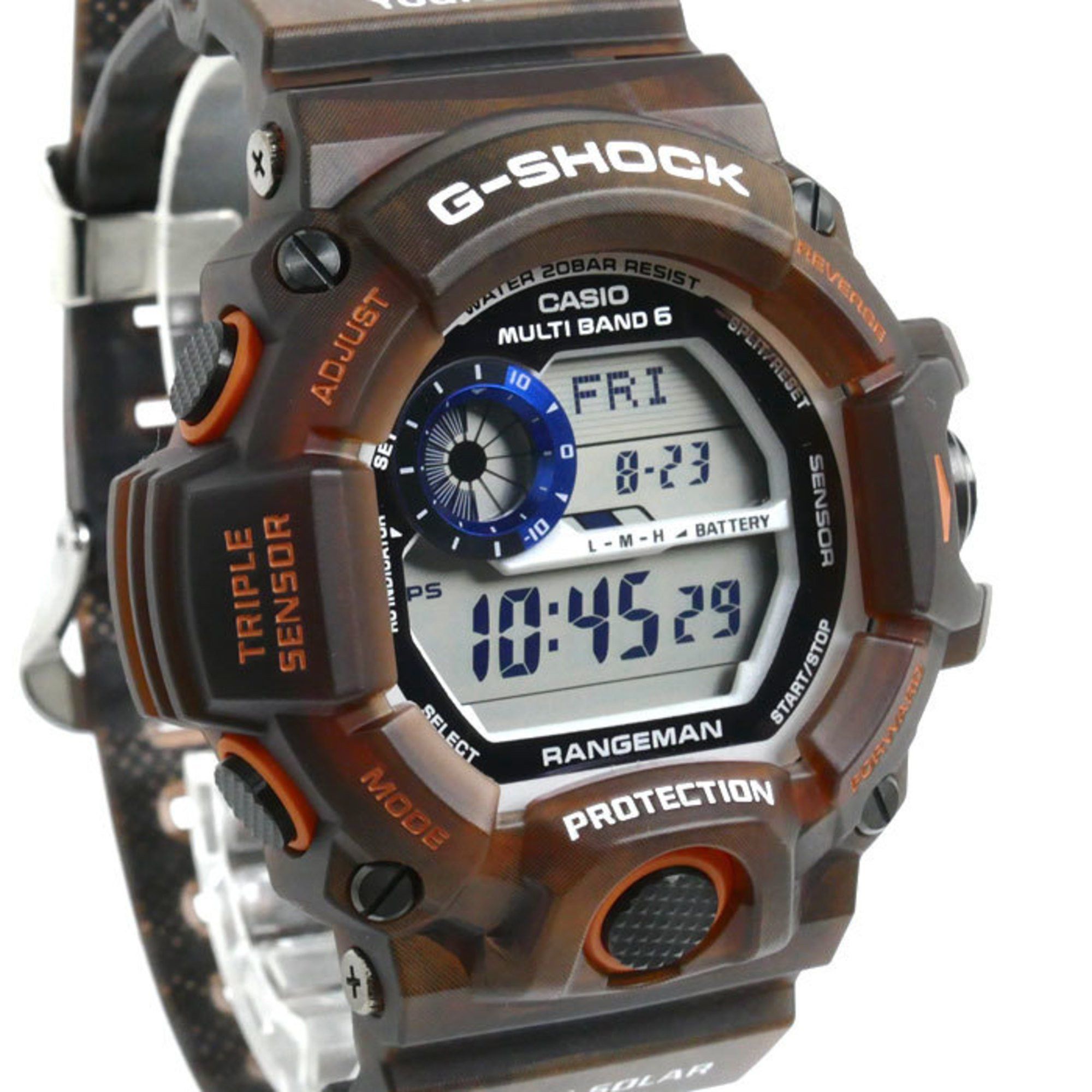 Casio CASIO G-SHOCK MASTER OF G RANGEMAN Wristwatch Solar Brown GW-9405KJ-5JR Radio Men's Size ONE SIZE - 3 Thumbnail