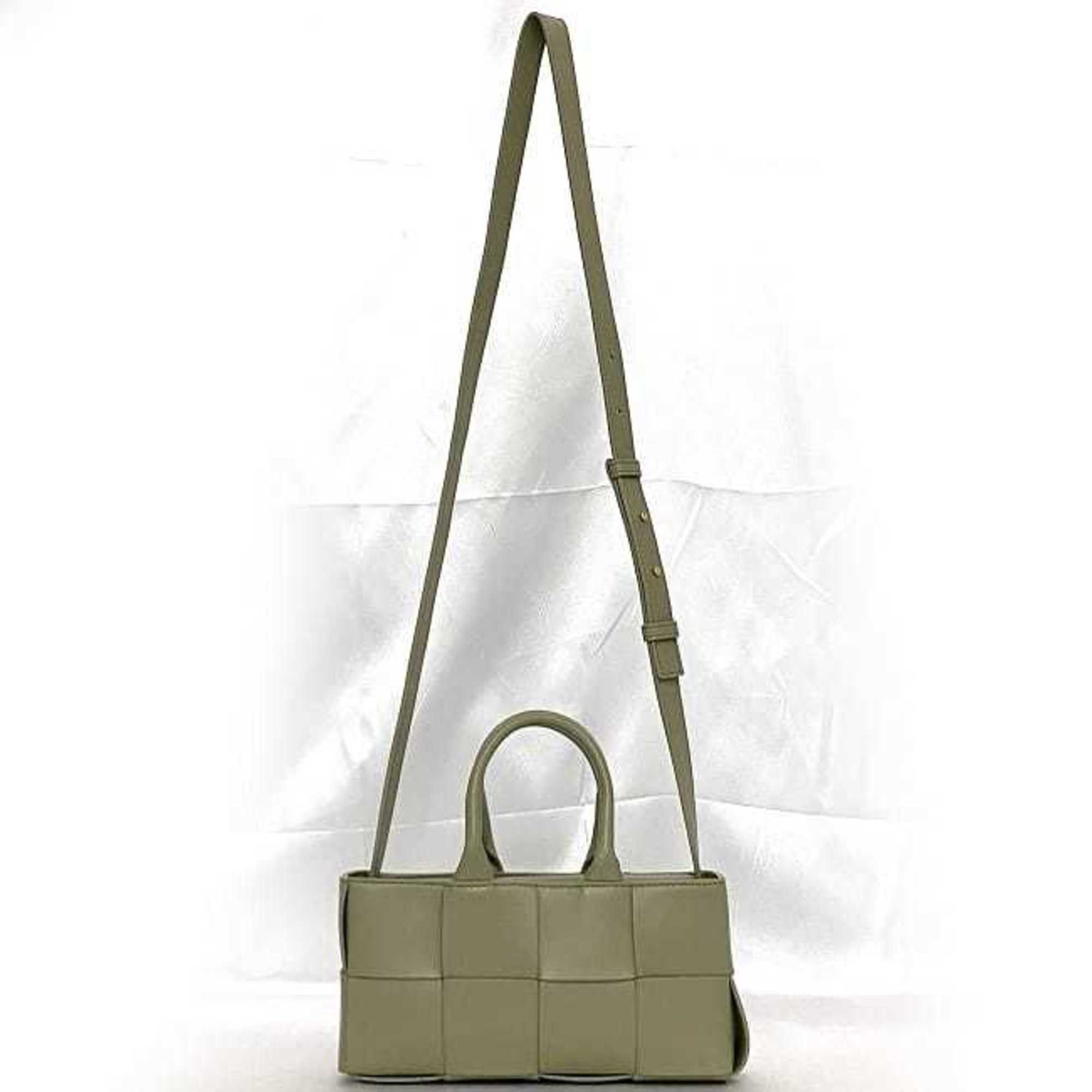 Bottega Veneta Bottega Veneta 2-way bag East West Light Green Arco f-20865 Bag Leather BOTTEGA VENETA Shoulder Handbag Smoky color Hand Size ONE SIZE - 3 Thumbnail
