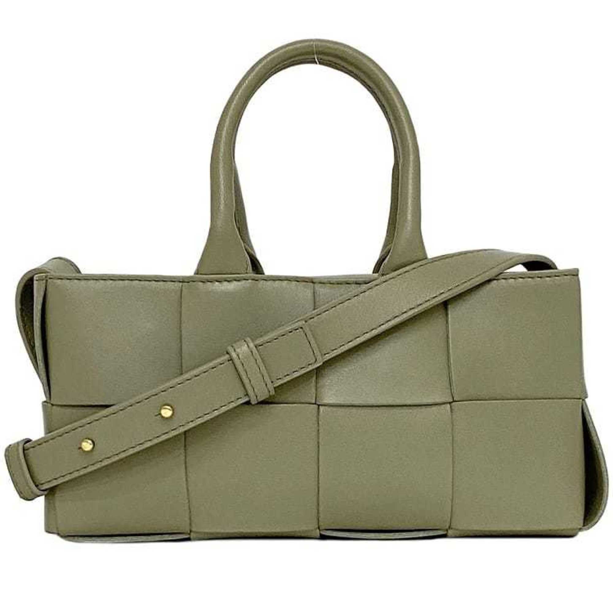 Bottega Veneta Bottega Veneta 2-way bag East West Light Green Arco f-20865 Bag Leather BOTTEGA VENETA Shoulder Handbag Smoky color Hand Size ONE SIZE - 2 Thumbnail