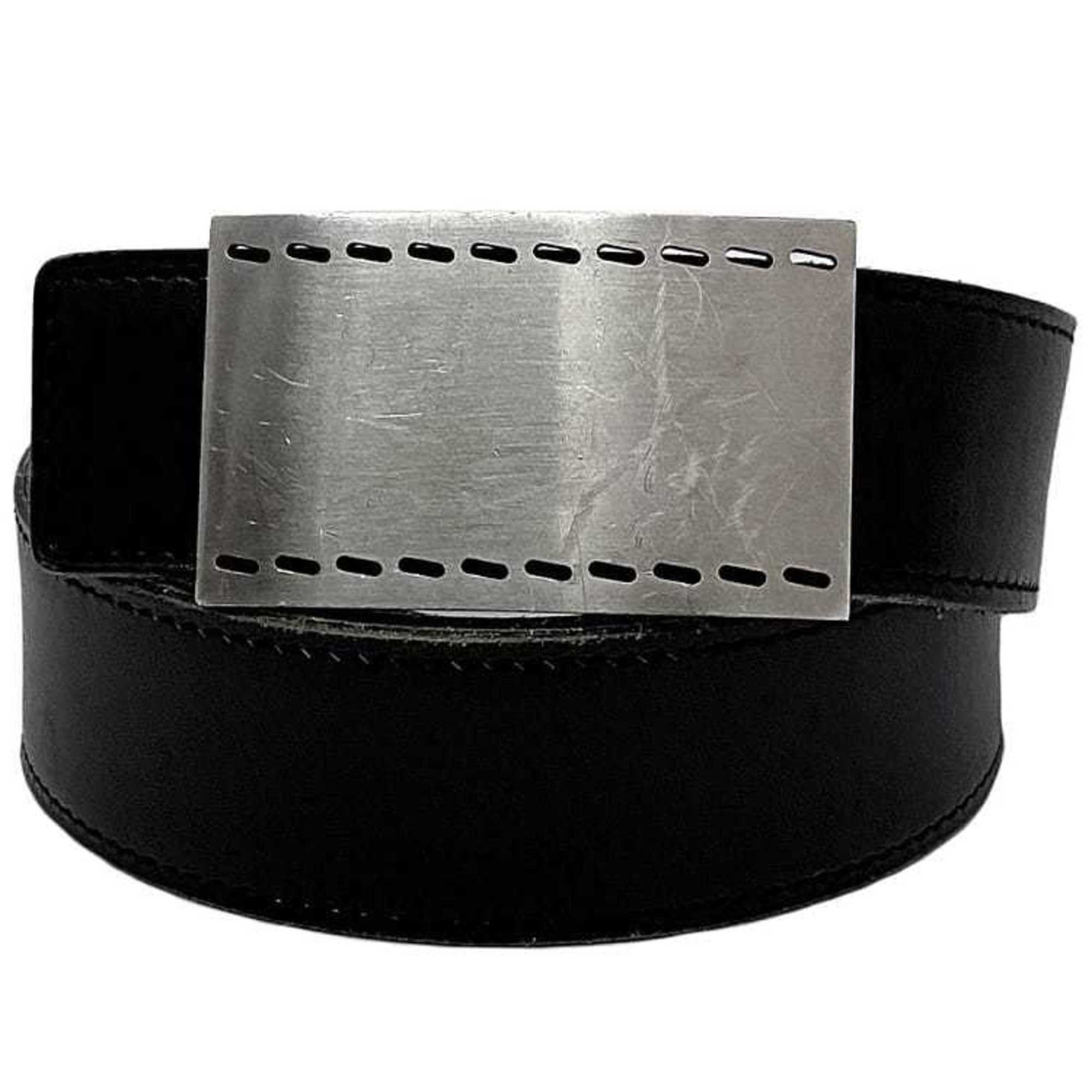 Hermes Hermes Square Buckle Belt Black Camel Brown Waist 83cm Leather Box Calf Taurillon Clemence Metal □K Engraved HERMES 30mm Men's Size ONE SIZE - 2 Thumbnail