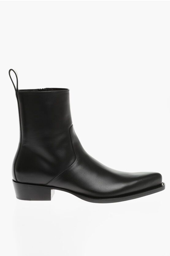 Bottega Veneta Pointed Leather Boots Size US 11 / EU 44 - 3 Thumbnail