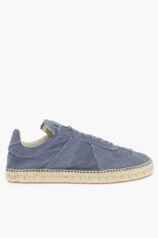 Maison Margiela MM22 Canvas Low Top Sneakers with Juta Detail Size US 8 / EU 41 - 3 Thumbnail