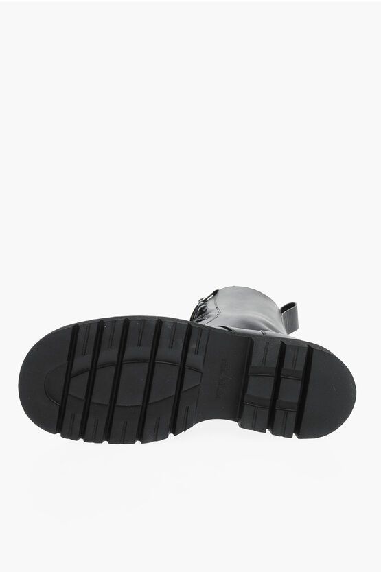 Bottega Veneta Lace-up Lug Leather Combat Booties with Rubber Sole Size US 9 / EU 42 - 4 Thumbnail