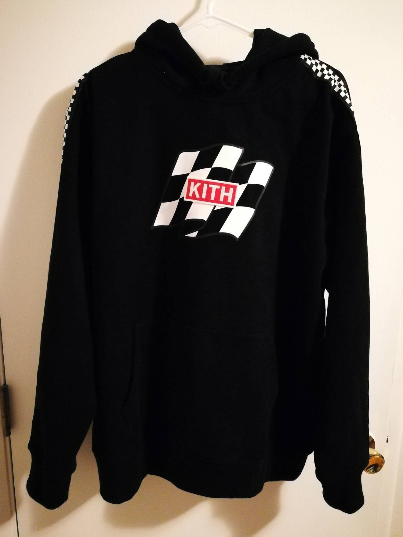 Kith Kith Flag Wave Hoodie Black | Grailed