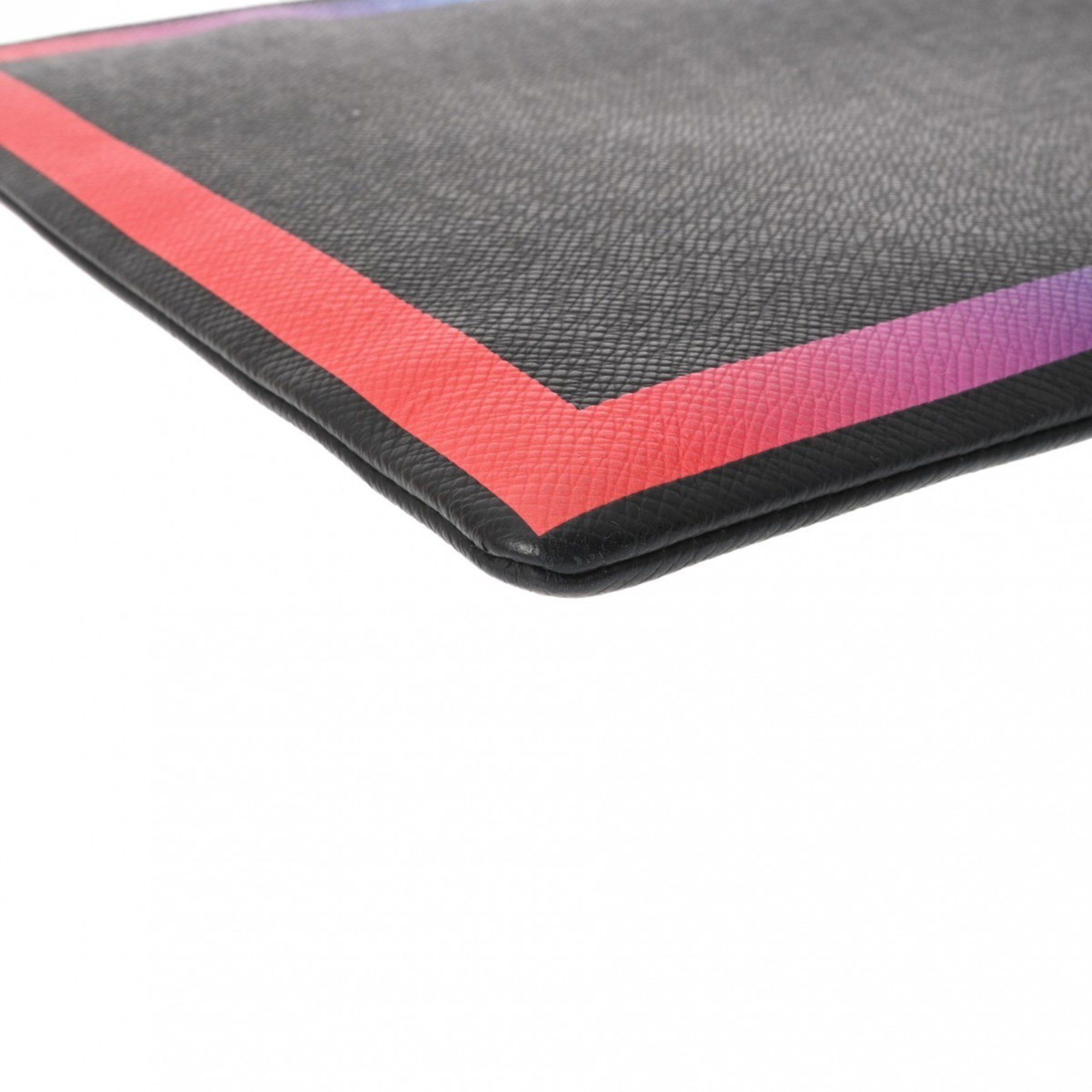 Louis Vuitton LOUIS VUITTON Taiga Pochette Black/Rainbow M30347 Men's Clutch Bag Size ONE SIZE - 7 Thumbnail