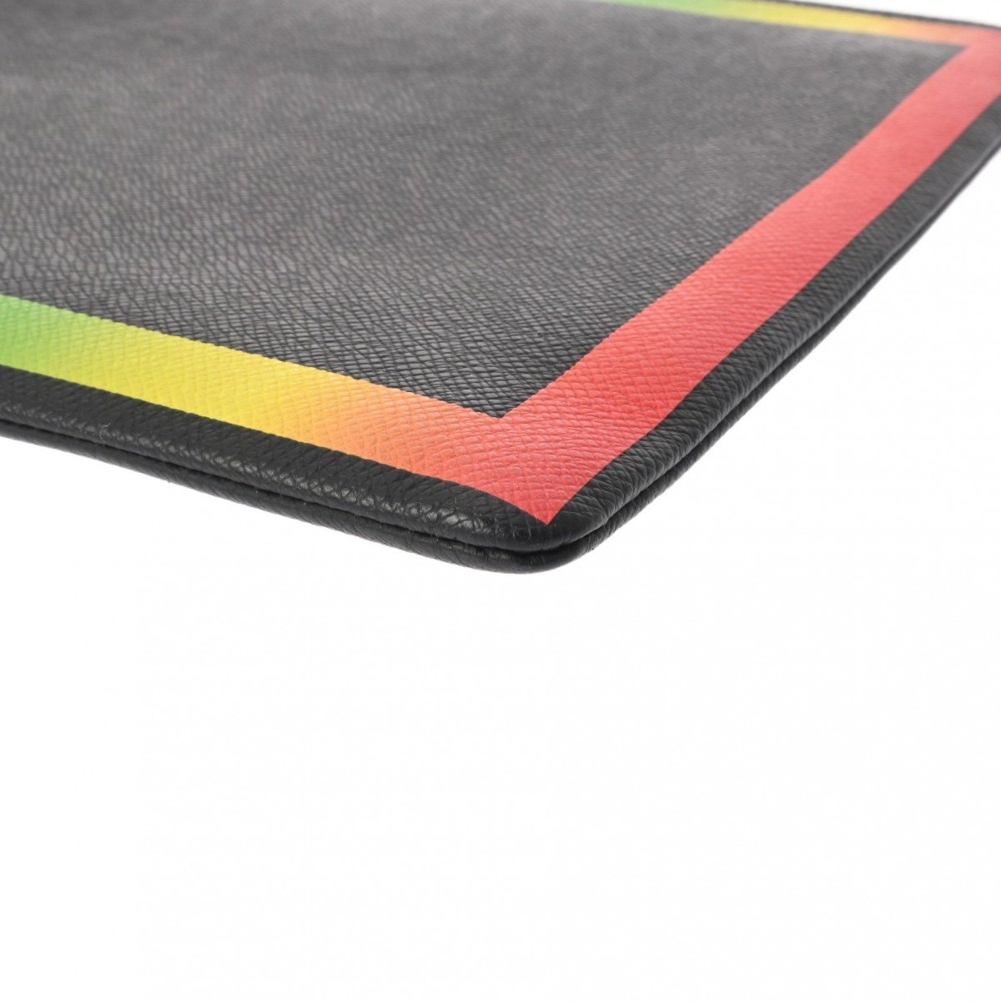 Louis Vuitton LOUIS VUITTON Taiga Pochette Black/Rainbow M30347 Men's Clutch Bag Size ONE SIZE - 8 Thumbnail