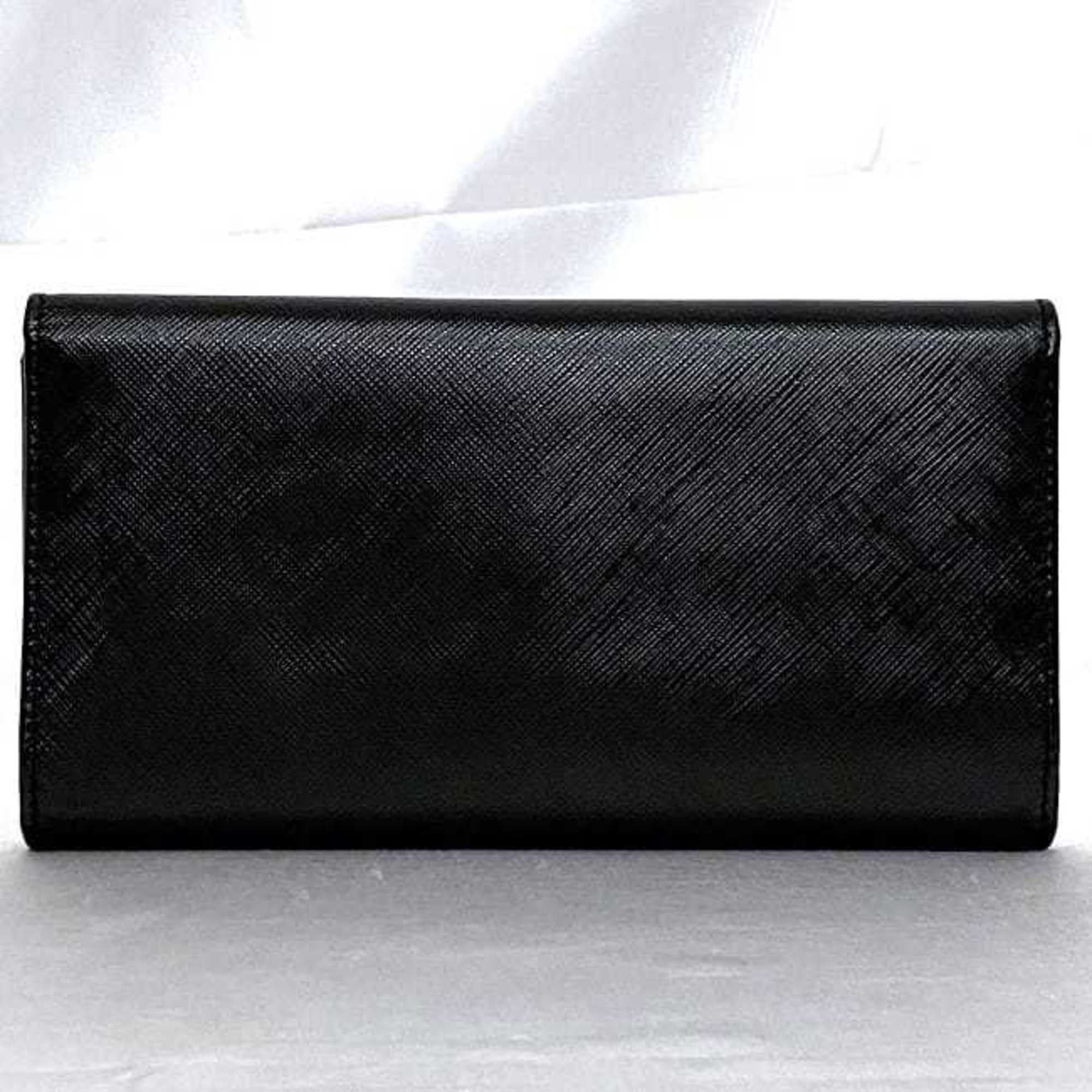 Salvatore Ferragamo Salvatore Ferragamo Tri-fold Long Wallet ec-21012 Black Vara Ribbon Grain Leather IY-22/A366 Clear Women's Size ONE SIZE - 3 Thumbnail