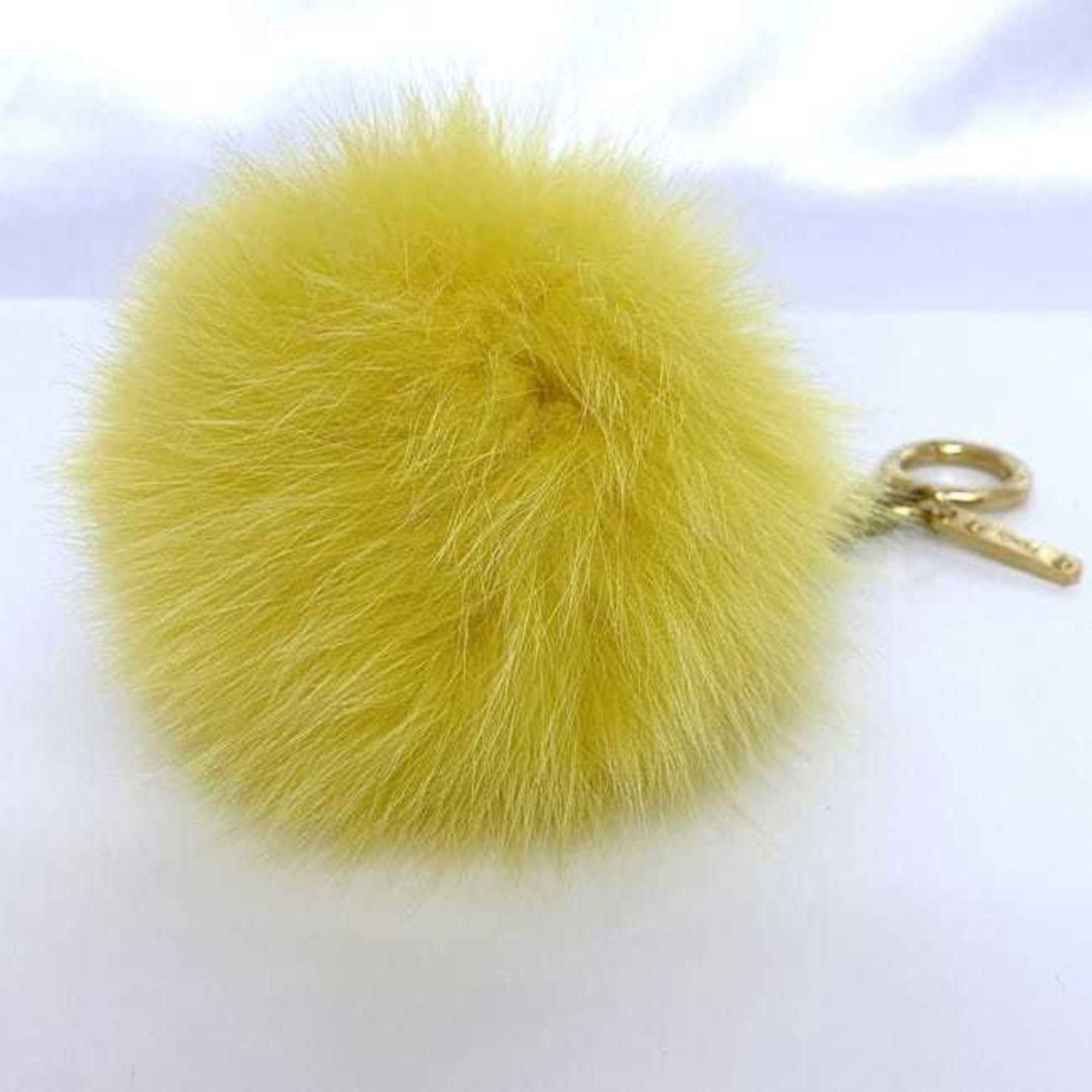 Fendi Fendi Bag Charm ec-20971 Yellow Fur GP FENDI Key Ring Holder Men's Women's Accessories Size ONE SIZE - 5 Thumbnail