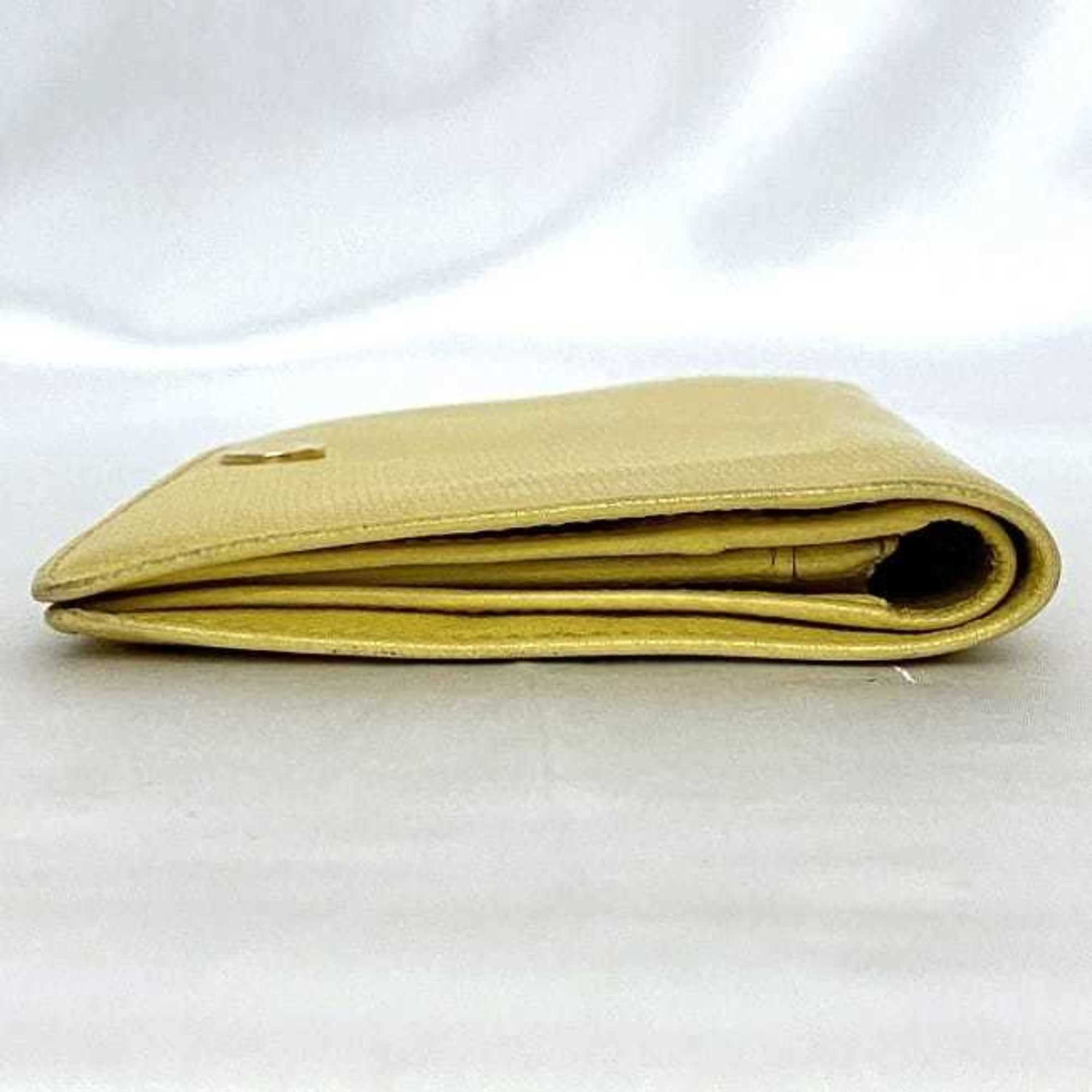 Chanel Chanel Bi-fold Long Wallet ec-21016 Yellow Coco Button A20904 Leather 9th Series CHANEL Mark Boutique Seal Included Women's Size ONE SIZE - 4 Thumbnail