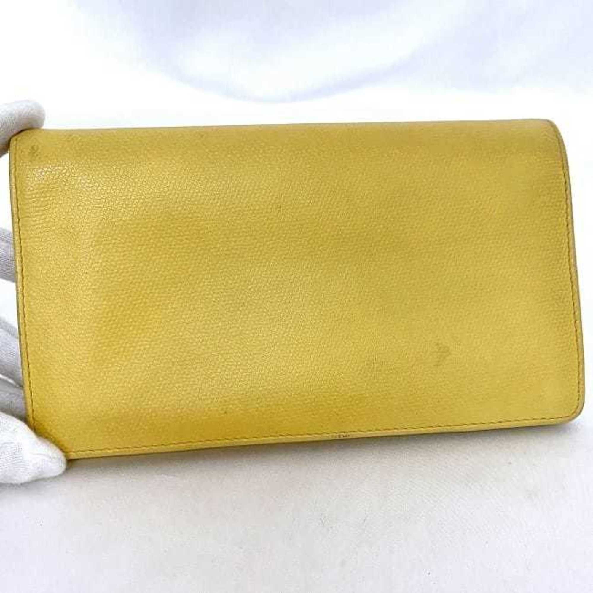 Chanel Chanel Bi-fold Long Wallet ec-21016 Yellow Coco Button A20904 Leather 9th Series CHANEL Mark Boutique Seal Included Women's Size ONE SIZE - 7 Thumbnail