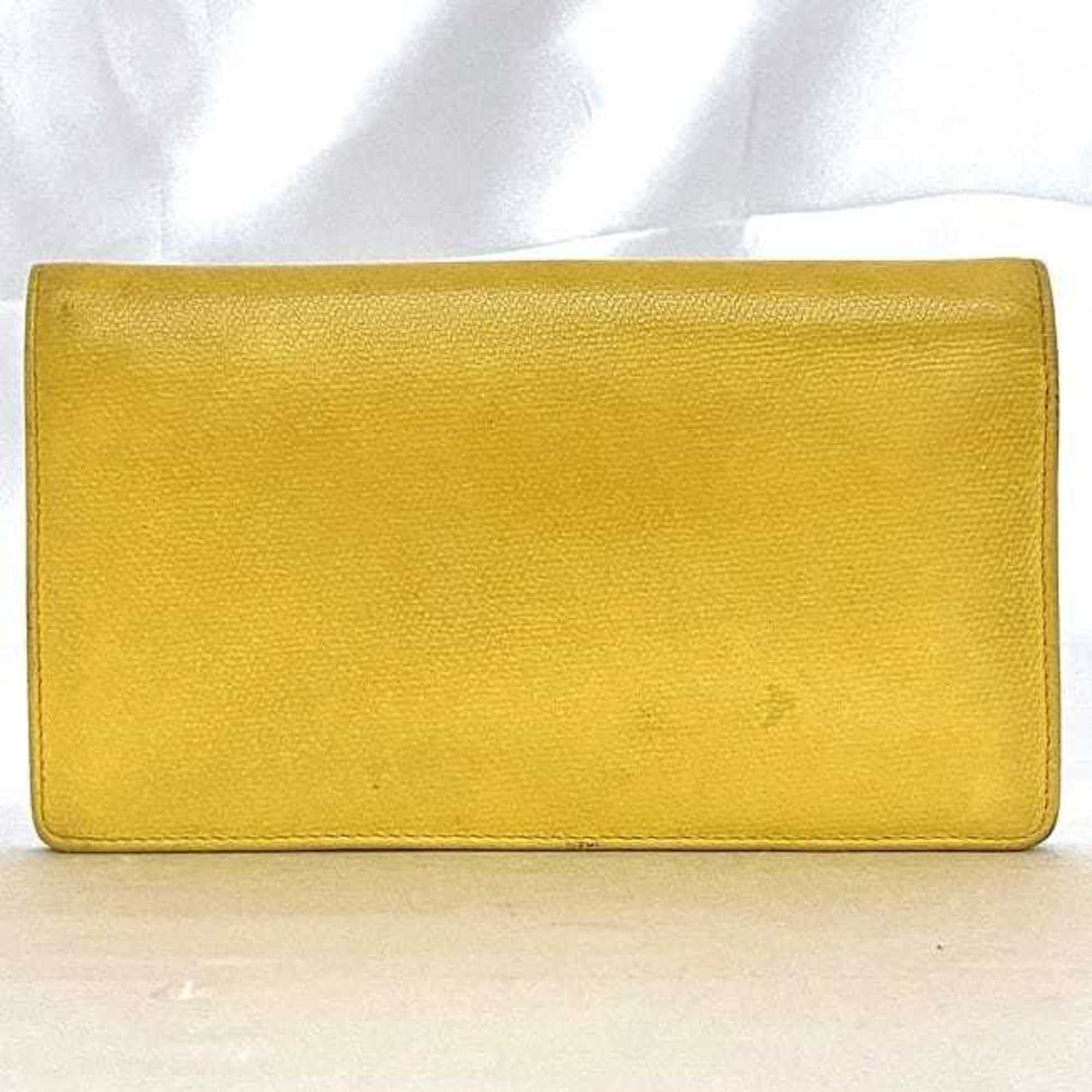 Chanel Chanel Bi-fold Long Wallet ec-21016 Yellow Coco Button A20904 Leather 9th Series CHANEL Mark Boutique Seal Included Women's Size ONE SIZE - 3 Thumbnail
