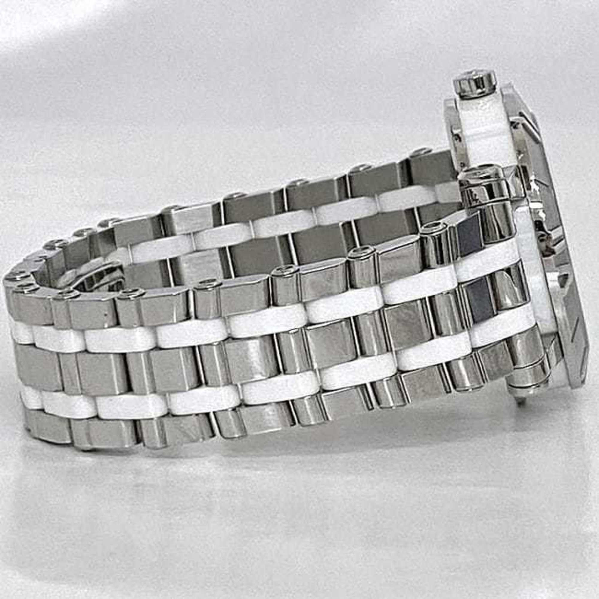 Tiffany & Co. Tiffany Watch Atlas f-21081 White Silver T10019477 36mm Men's SS Ceramic Quartz TIFFANY&Co. Round Heart Dial Battery Operated Operation Confirmed Replaced Roman Numerals Size ONE SIZE - 6 Thumbnail