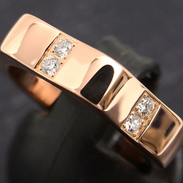 Montblanc Montblanc Montblanc 750PG Diamond Ring 4810 Collection White Star Motif Metal Ring 71860 in Great Condition Size ONE SIZE - 9 Thumbnail