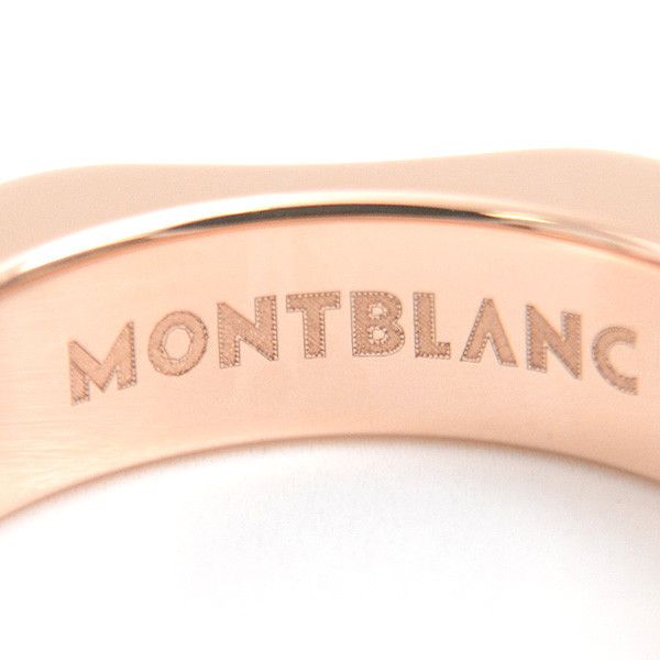 Montblanc Montblanc Montblanc 750PG Diamond Ring 4810 Collection White Star Motif Metal Ring 71860 in Great Condition Size ONE SIZE - 4 Thumbnail