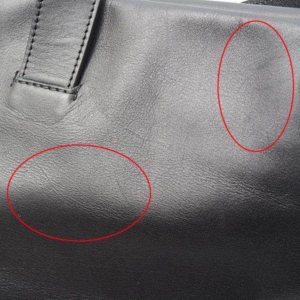 Loewe Loewe Loewe Leather Logo Tote Bag Black Leather Tote Bag 72996 in Great Condition Size ONE SIZE - 6 Thumbnail