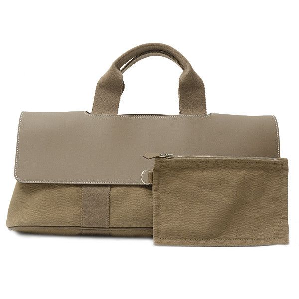Hermes Hermes Hermes Valparaiso Long MM Canvas Handbag Canvas Handbag 73346 in Great Condition Size ONE SIZE - 9 Thumbnail