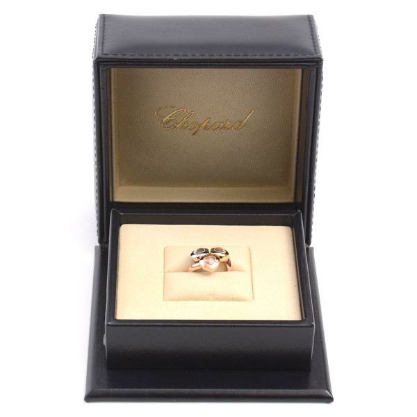 Chopard Chopard Chopard Happy Curve 3P Moving Diamond Ring 750YG×WG×PG Metal Ring 61216 in Great Condition Size ONE SIZE - 8 Thumbnail