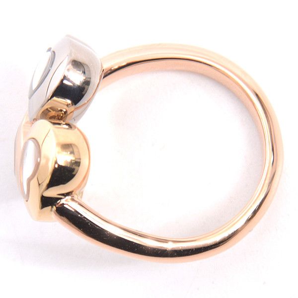 Chopard Chopard Chopard Happy Curve 3P Moving Diamond Ring 750YG×WG×PG Metal Ring 61216 in Great Condition Size ONE SIZE - 2 Thumbnail