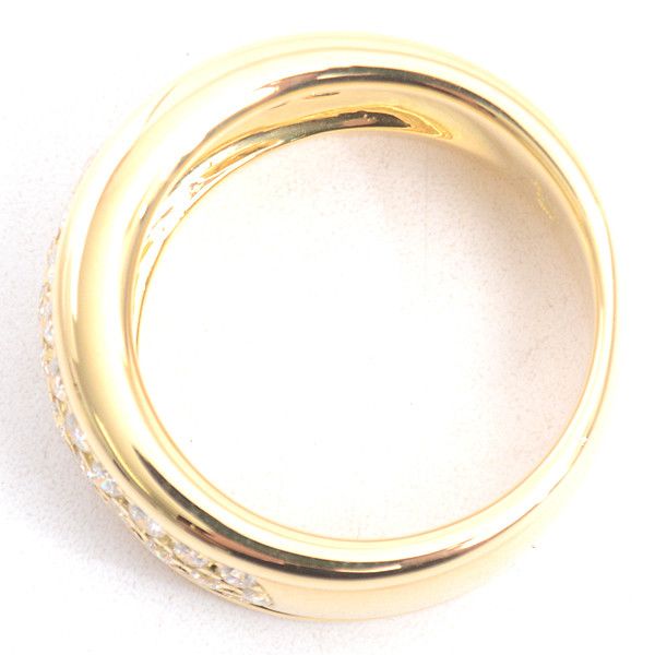 Other Other MONNICKENDAM K18 Yellow Gold Diamond Pave Ring 11.5 Metal Ring 63110 in Great Condition Size ONE SIZE - 2 Thumbnail