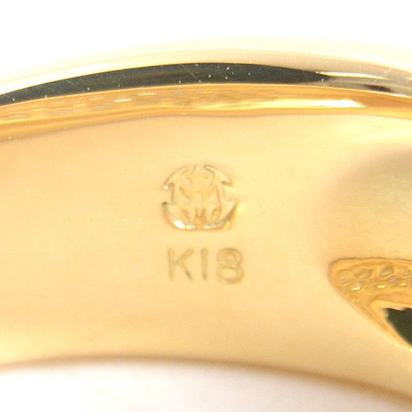 Other Other MONNICKENDAM K18 Yellow Gold Diamond Pave Ring 11.5 Metal Ring 63110 in Great Condition Size ONE SIZE - 5 Thumbnail