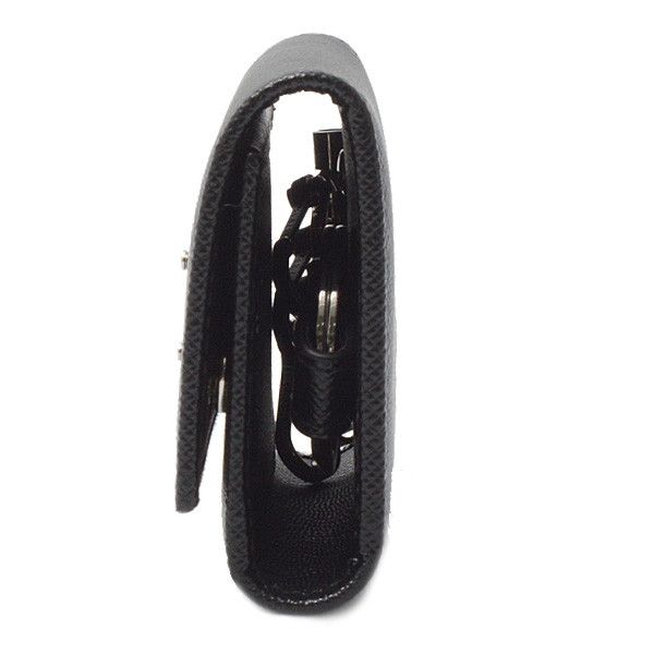 Prada Prada Prada Saffiano 4-Key Case Black Leather Key Holder 74401 in Great Condition Size ONE SIZE - 4 Thumbnail