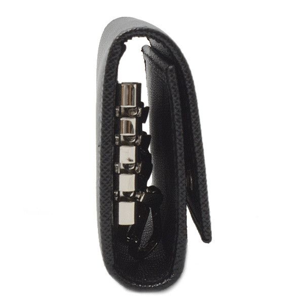 Prada Prada Prada Saffiano 4-Key Case Black Leather Key Holder 74401 in Great Condition Size ONE SIZE - 3 Thumbnail