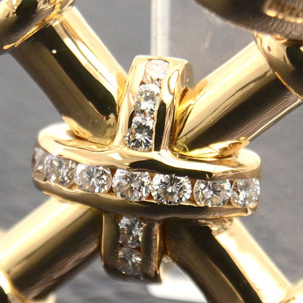 Bvlgari Bvlgari Bvlgari Passo Doppio Cross Diamond Pendant Top 750YG Metal Pendant 73650 in Great Condition Size ONE SIZE - 8 Thumbnail