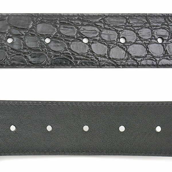 Gucci Gucci Gucci Men's Double G Buckle Croc Embossed Leather Belt Leather Belt 71866 in Great Condition Size ONE SIZE - 6 Thumbnail