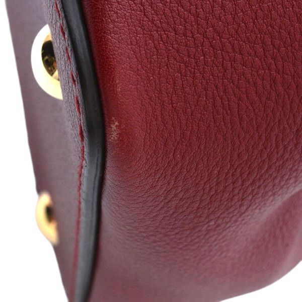 Cartier Cartier Cartier Leather C de SM 2WAY Handbag Bordeaux L1001829 Leather Handbag L1001829 in Great Condition Size ONE SIZE - 8 Thumbnail