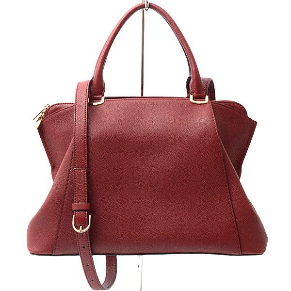 Cartier Cartier Cartier Leather C de SM 2WAY Handbag Bordeaux L1001829 Leather Handbag L1001829 in Great Condition Size ONE SIZE - 3 Thumbnail