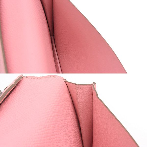 Hermes Hermes Hermes Voe Epsom Bearn Souffle Rose Confetti Long Wallet Leather Long Wallet 73323 in Great Condition Size ONE SIZE - 10 Thumbnail