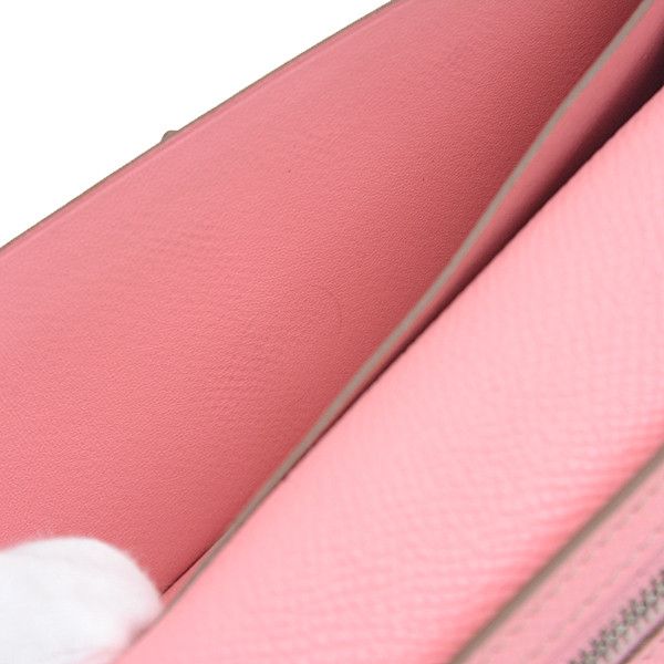 Hermes Hermes Hermes Voe Epsom Bearn Souffle Rose Confetti Long Wallet Leather Long Wallet 73323 in Great Condition Size ONE SIZE - 9 Thumbnail