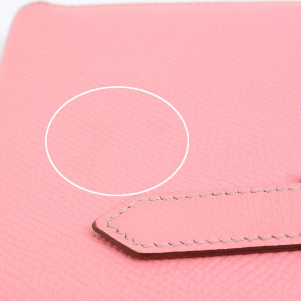 Hermes Hermes Hermes Voe Epsom Bearn Souffle Rose Confetti Long Wallet Leather Long Wallet 73323 in Great Condition Size ONE SIZE - 5 Thumbnail