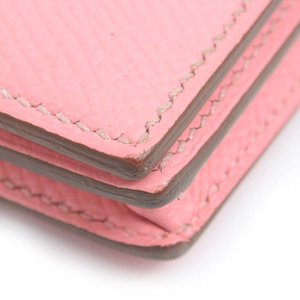 Hermes Hermes Hermes Voe Epsom Bearn Souffle Rose Confetti Long Wallet Leather Long Wallet 73323 in Great Condition Size ONE SIZE - 7 Thumbnail