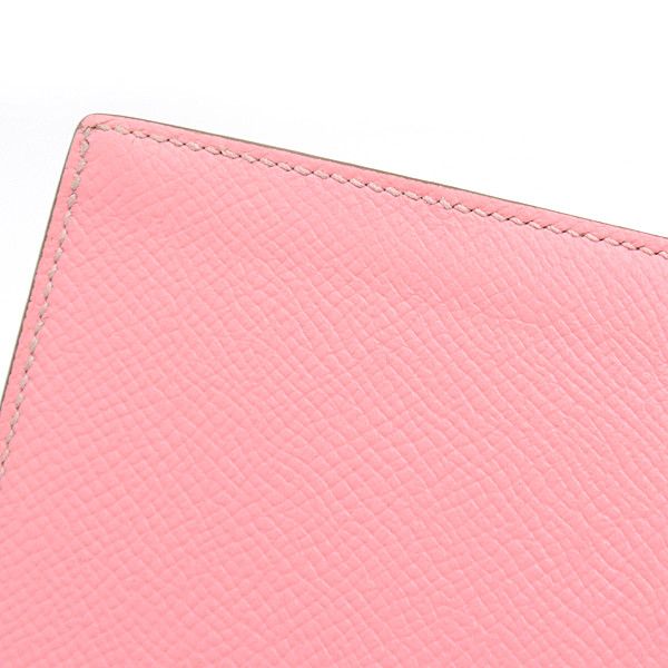 Hermes Hermes Hermes Voe Epsom Bearn Souffle Rose Confetti Long Wallet Leather Long Wallet 73323 in Great Condition Size ONE SIZE - 8 Thumbnail