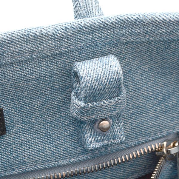 Balenciaga Balenciaga Balenciaga Denim Tote Bag Barbes 671409 Denim Tote Bag 671409 in Great Condition Size ONE SIZE - 6 Thumbnail