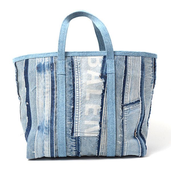 Balenciaga Balenciaga Balenciaga Denim Tote Bag Barbes 671409 Denim Tote Bag 671409 in Great Condition Size ONE SIZE - 2 Thumbnail