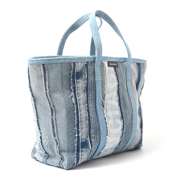 Balenciaga Balenciaga Balenciaga Denim Tote Bag Barbes 671409 Denim Tote Bag 671409 in Great Condition Size ONE SIZE - 3 Thumbnail