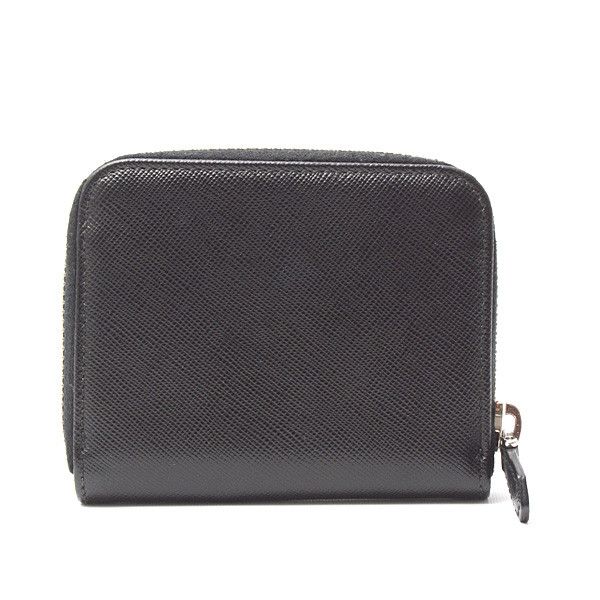 Prada Prada Prada Saffiano Leather Zip Coin Case Black Leather Coin Case 74761 in Great Condition Size ONE SIZE - 2 Thumbnail