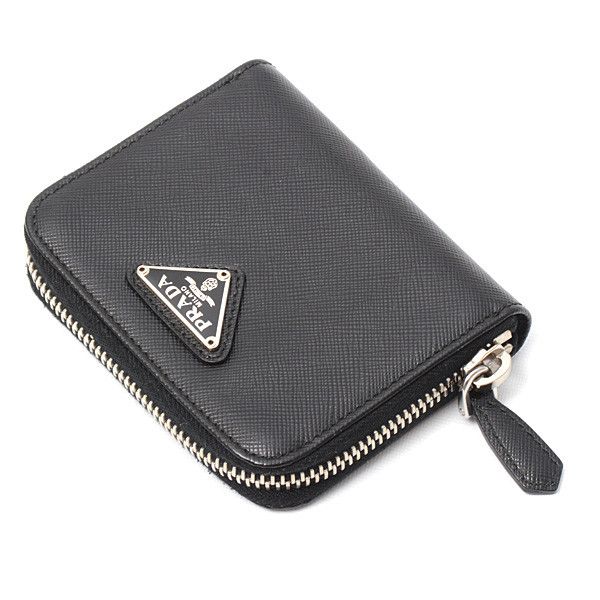 Prada Prada Prada Saffiano Leather Zip Coin Case Black Leather Coin Case 74761 in Great Condition Size ONE SIZE - 3 Thumbnail