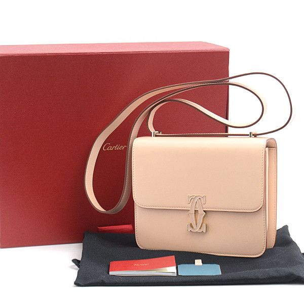 Cartier Cartier Cartier Leather Shoulder Bag Pink L1002291 Leather Crossbody Bag L1002291 in Great Condition Size ONE SIZE - 10 Thumbnail