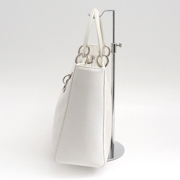 Dior Dior Christian Dior Lady Dior Large Cannage Handbag Leather Handbag 05-MA-1003 in Very Good Condition Size ONE SIZE - 3 Thumbnail