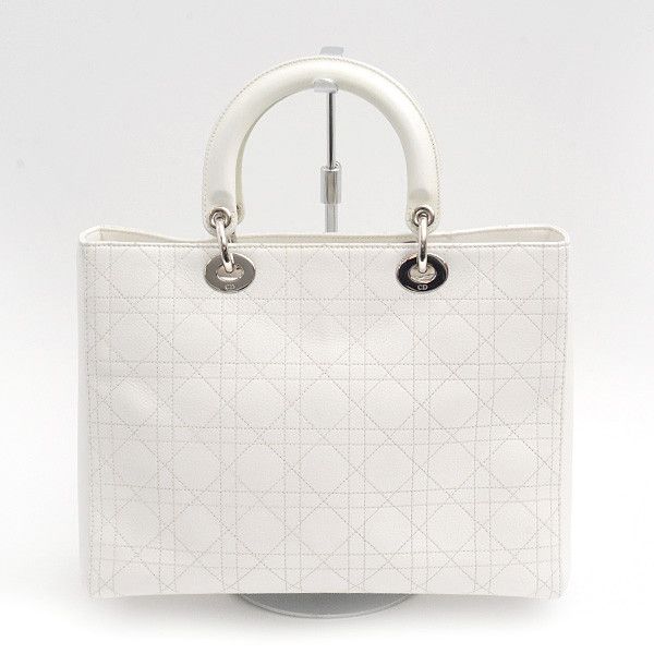 Dior Dior Christian Dior Lady Dior Large Cannage Handbag Leather Handbag 05-MA-1003 in Very Good Condition Size ONE SIZE - 2 Thumbnail