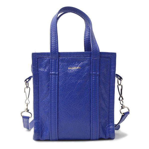 Balenciaga Balenciaga Balenciaga Bazaar Shopper XXS Lamb Leather Handbag Blue Leather Handbag 513988 in Great Condition Size ONE SIZE - 2 Thumbnail
